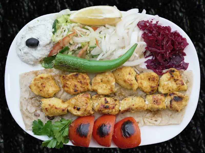 Hähnchenspieß Teller